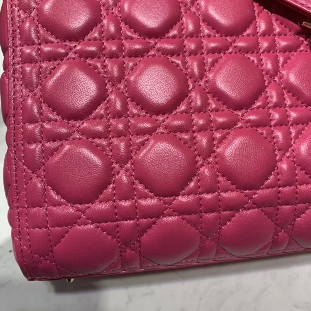Dior Lady Bag  Cannage Calfskin（24-20-11CM） - FashionPlug