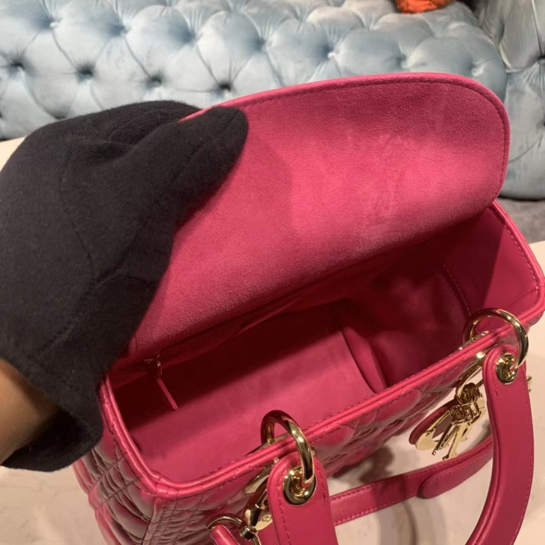 Dior Lady Bag  Cannage Calfskin（24-20-11CM） - FashionPlug