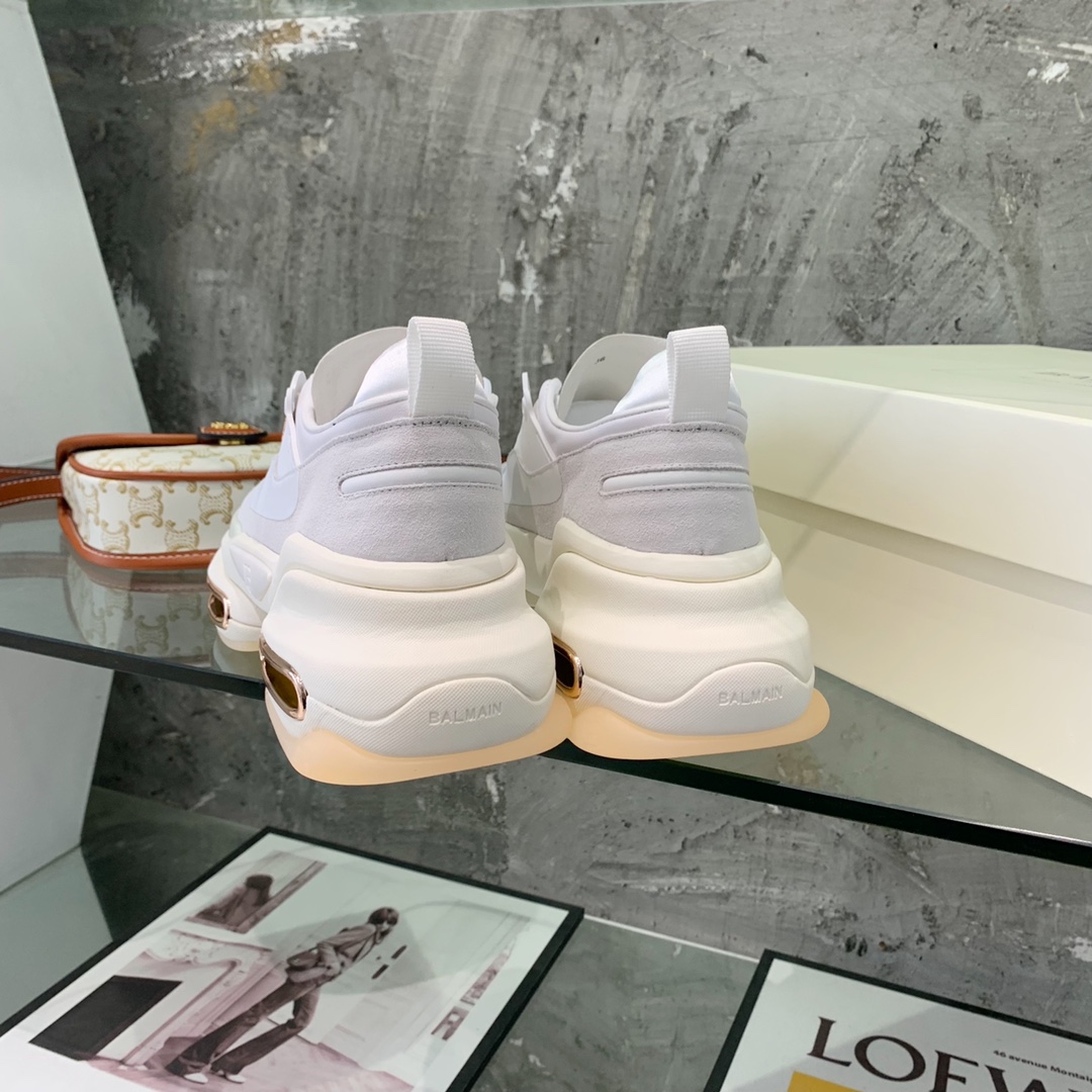 Balmain B-Bold Low-Top Sneakers - FashionPlug
