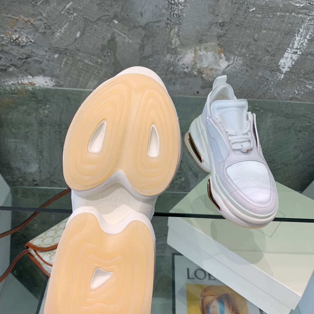 Balmain B-Bold Low-Top Sneakers - FashionPlug