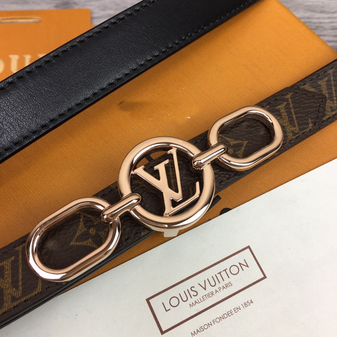 Louis Vuitton Squared LV 20mm Belt - FashionPlug