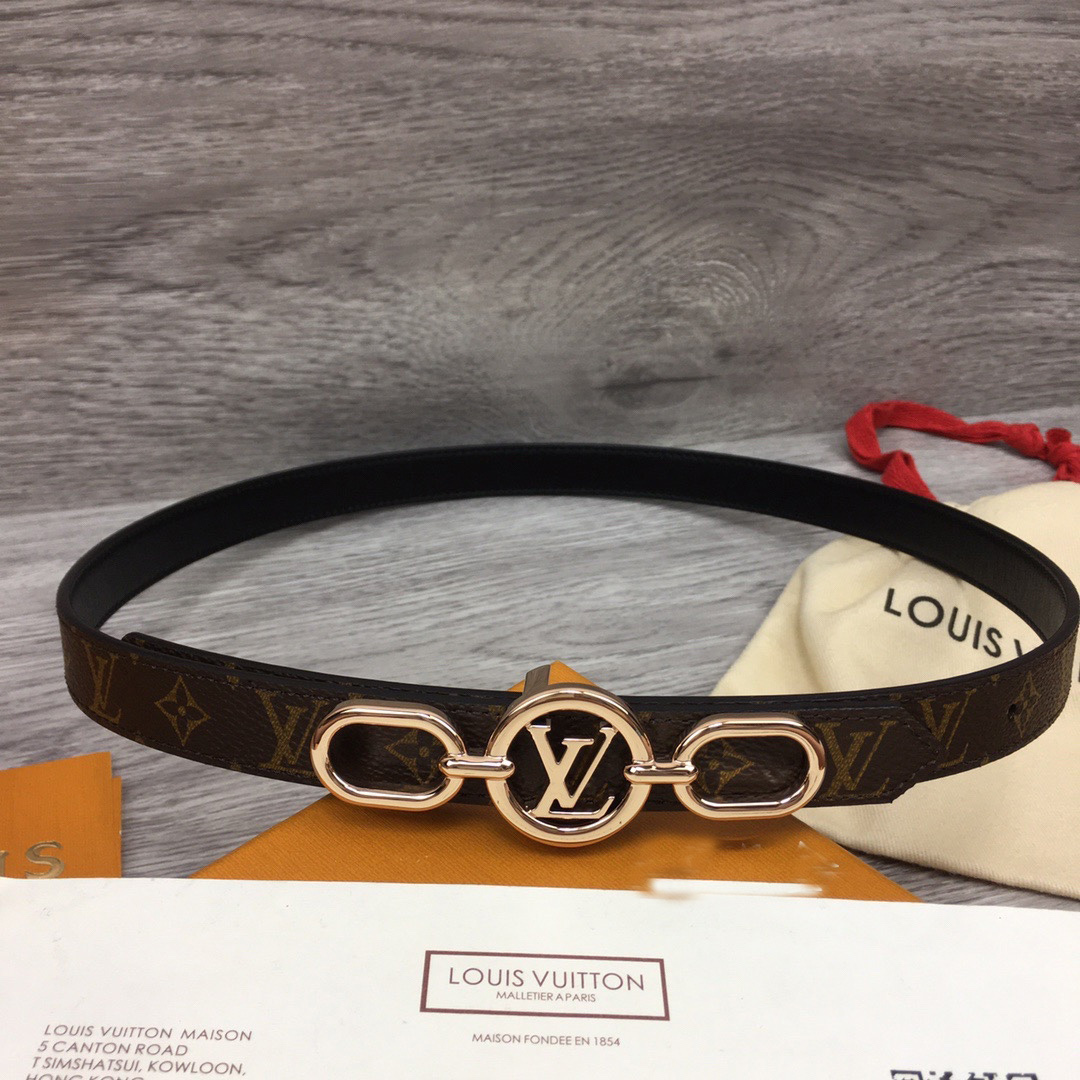 Louis Vuitton Squared LV 20mm Belt - FashionPlug