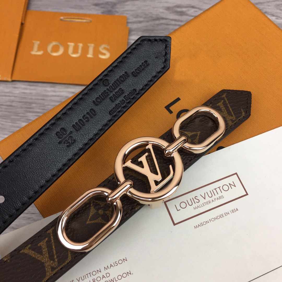 Louis Vuitton Squared LV 20mm Belt - FashionPlug