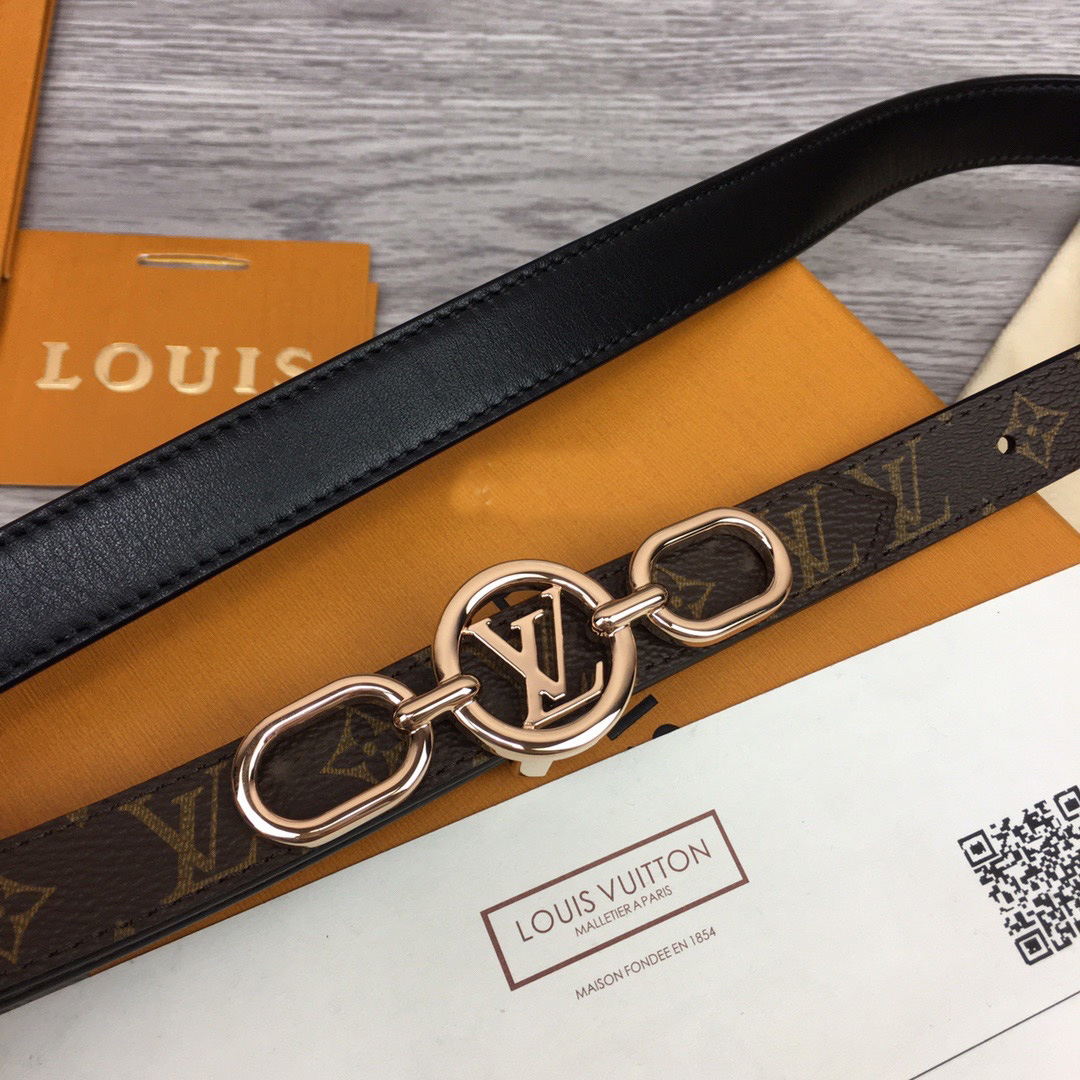 Louis Vuitton Squared LV 20mm Belt - FashionPlug