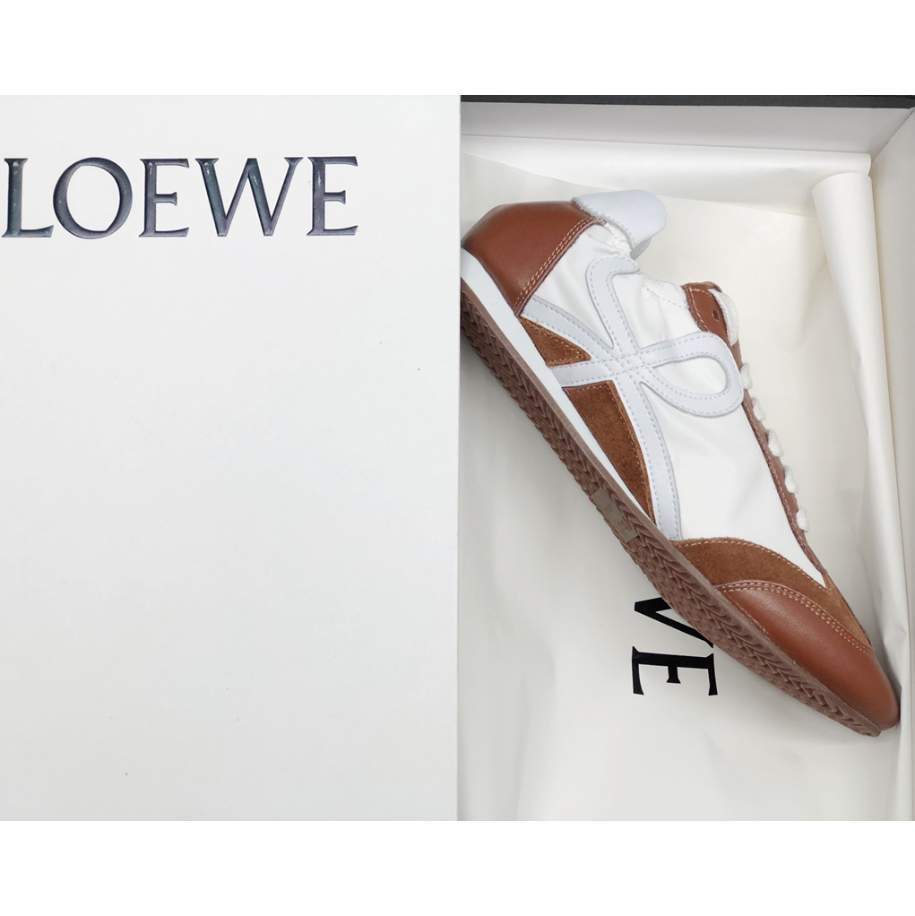Loewe Ballet Runner In Nylon And Calfskin - FashionPlug