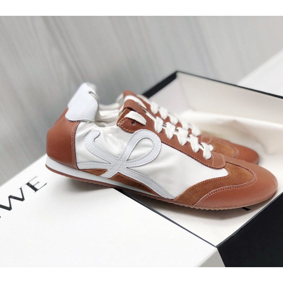 Loewe Ballet Runner In Nylon And Calfskin - FashionPlug