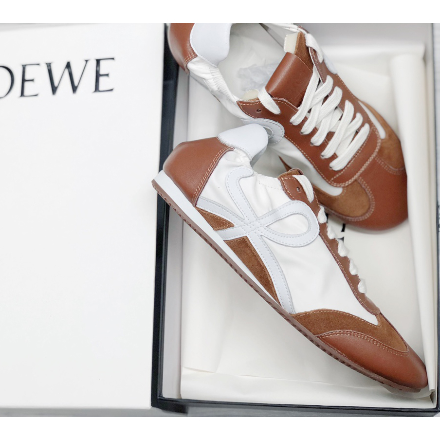 Loewe Ballet Runner In Nylon And Calfskin - FashionPlug