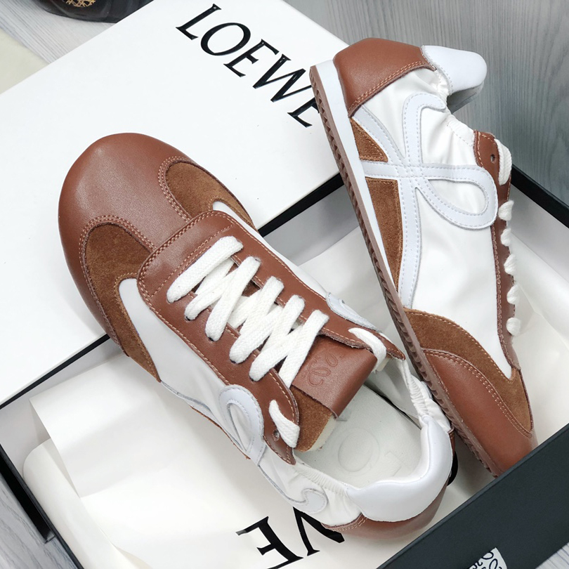 Loewe Ballet Runner In Nylon And Calfskin - FashionPlug