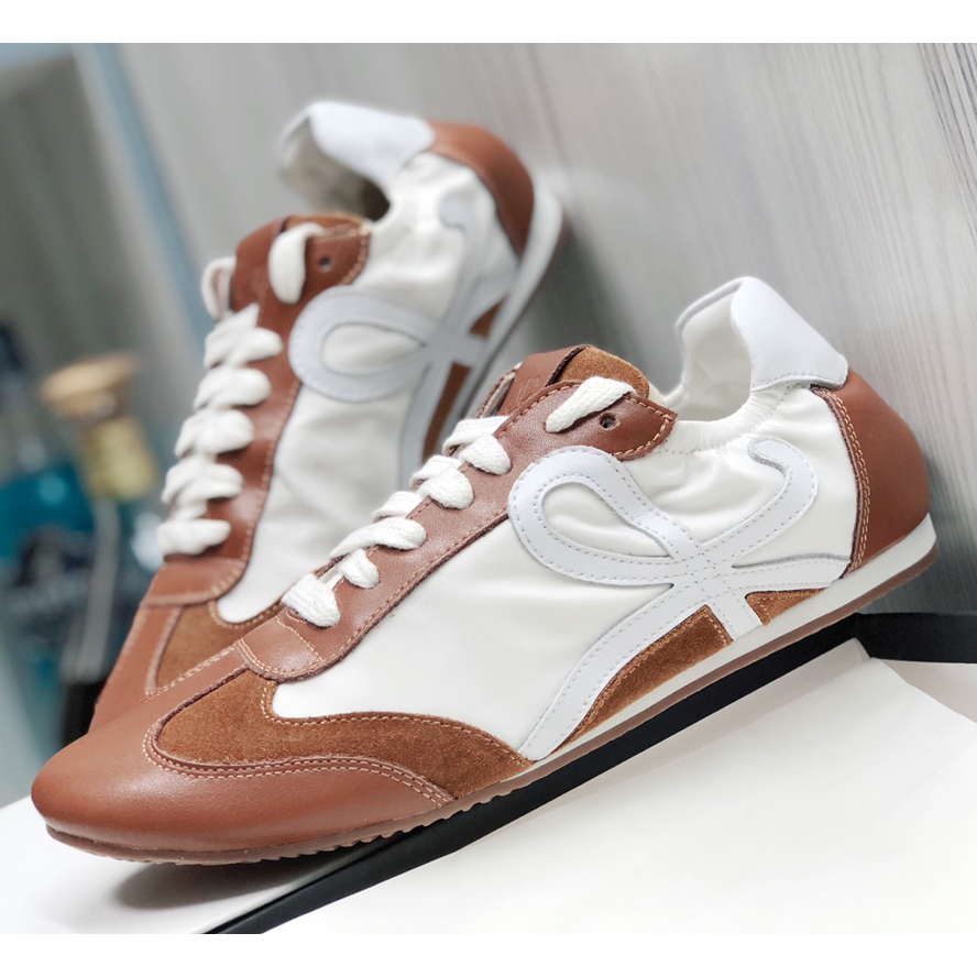 Loewe Ballet Runner In Nylon And Calfskin - FashionPlug