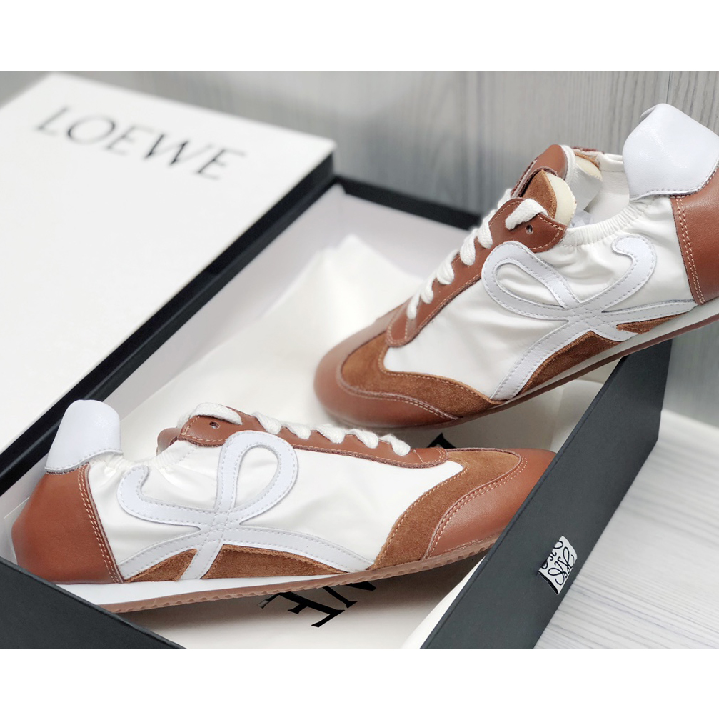 Loewe Ballet Runner In Nylon And Calfskin - FashionPlug