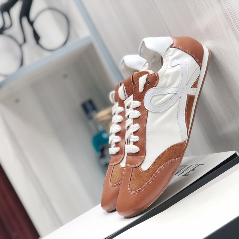 Loewe Ballet Runner In Nylon And Calfskin - FashionPlug