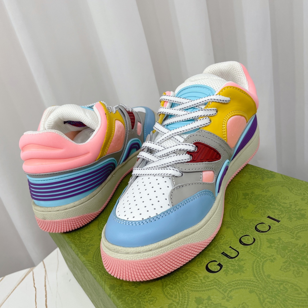 Gucci  Basket Sneaker With Lnterlocking G  - FashionPlug