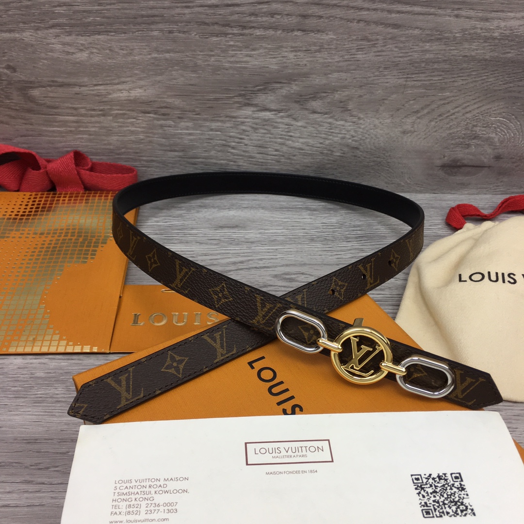 Louis Vuitton Squared LV 20mm Belt - FashionPlug