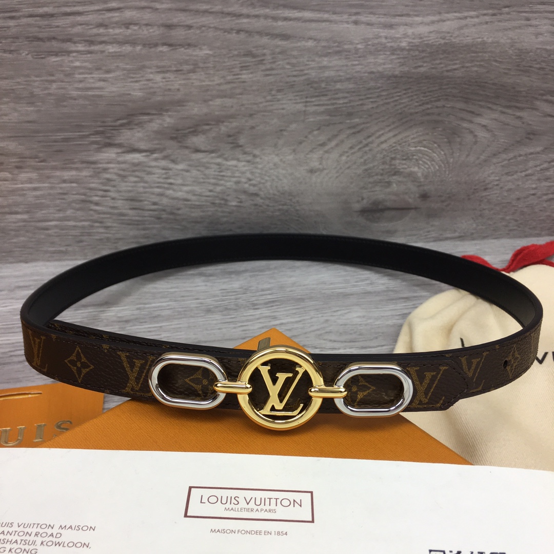 Louis Vuitton Squared LV 20mm Belt - FashionPlug