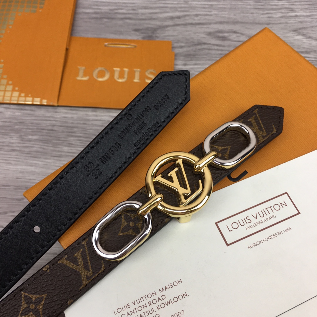 Louis Vuitton Squared LV 20mm Belt - FashionPlug
