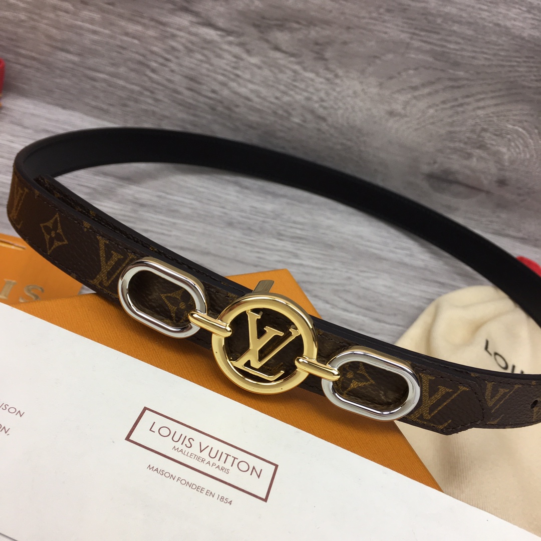 Louis Vuitton Squared LV 20mm Belt - FashionPlug