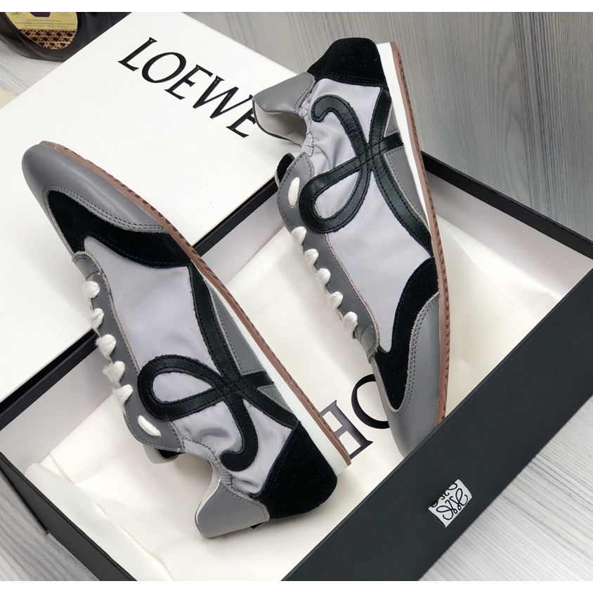 Loewe Ballet Runner In Nylon And Calfskin - FashionPlug