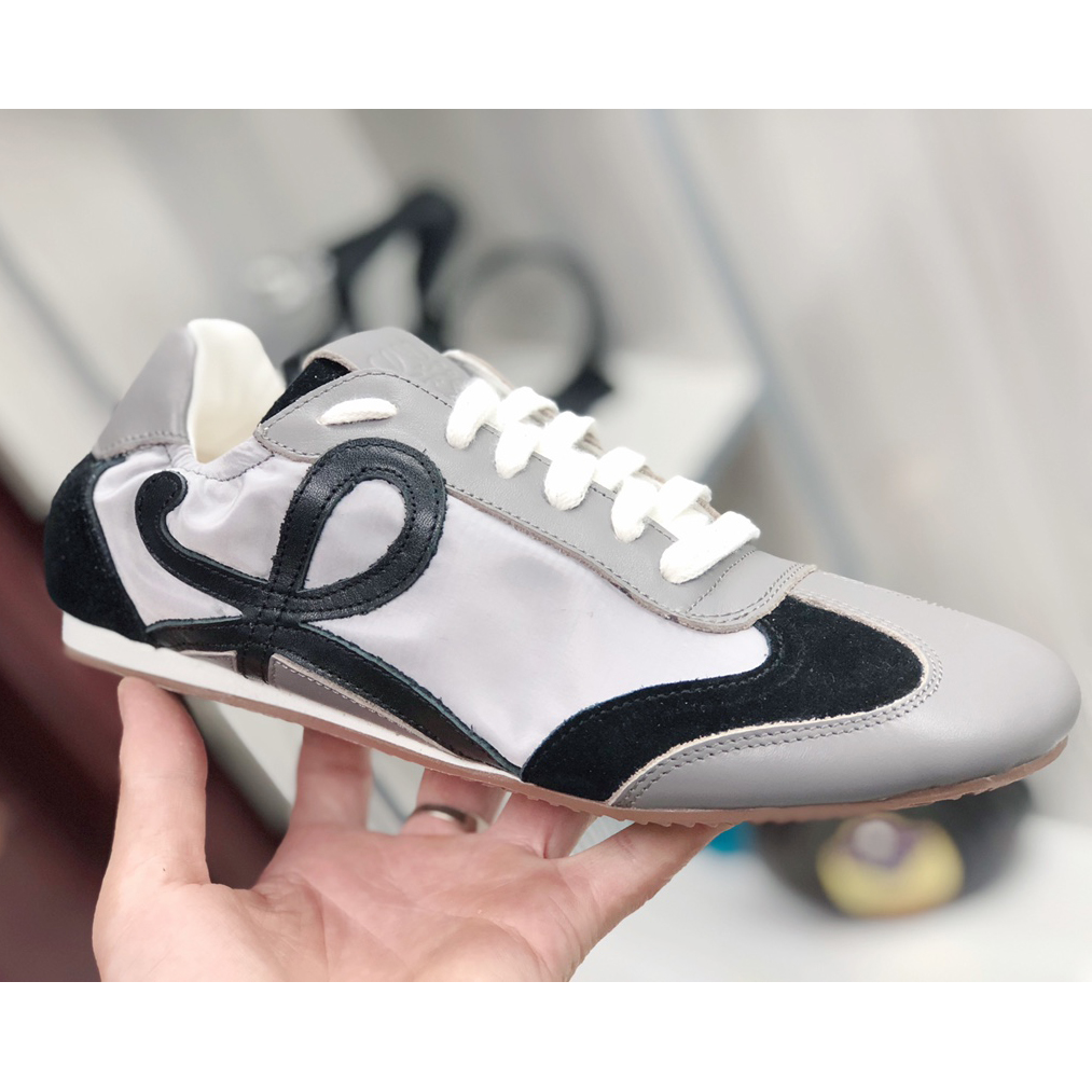 Loewe Ballet Runner In Nylon And Calfskin - FashionPlug