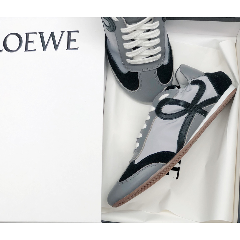 Loewe Ballet Runner In Nylon And Calfskin - FashionPlug
