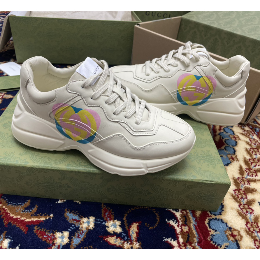 Gucci Women's Rhyton Sneakers - FashionPlug