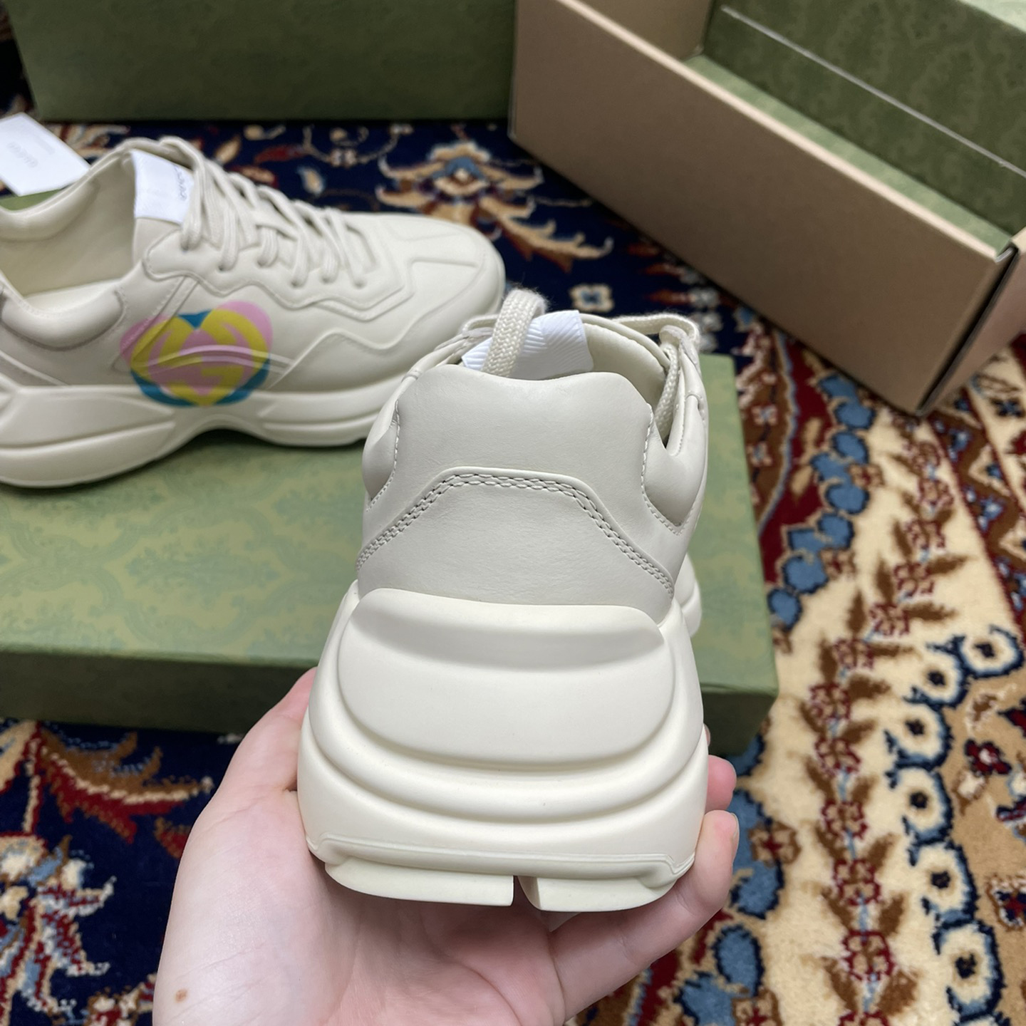 Gucci Women's Rhyton Sneakers - FashionPlug