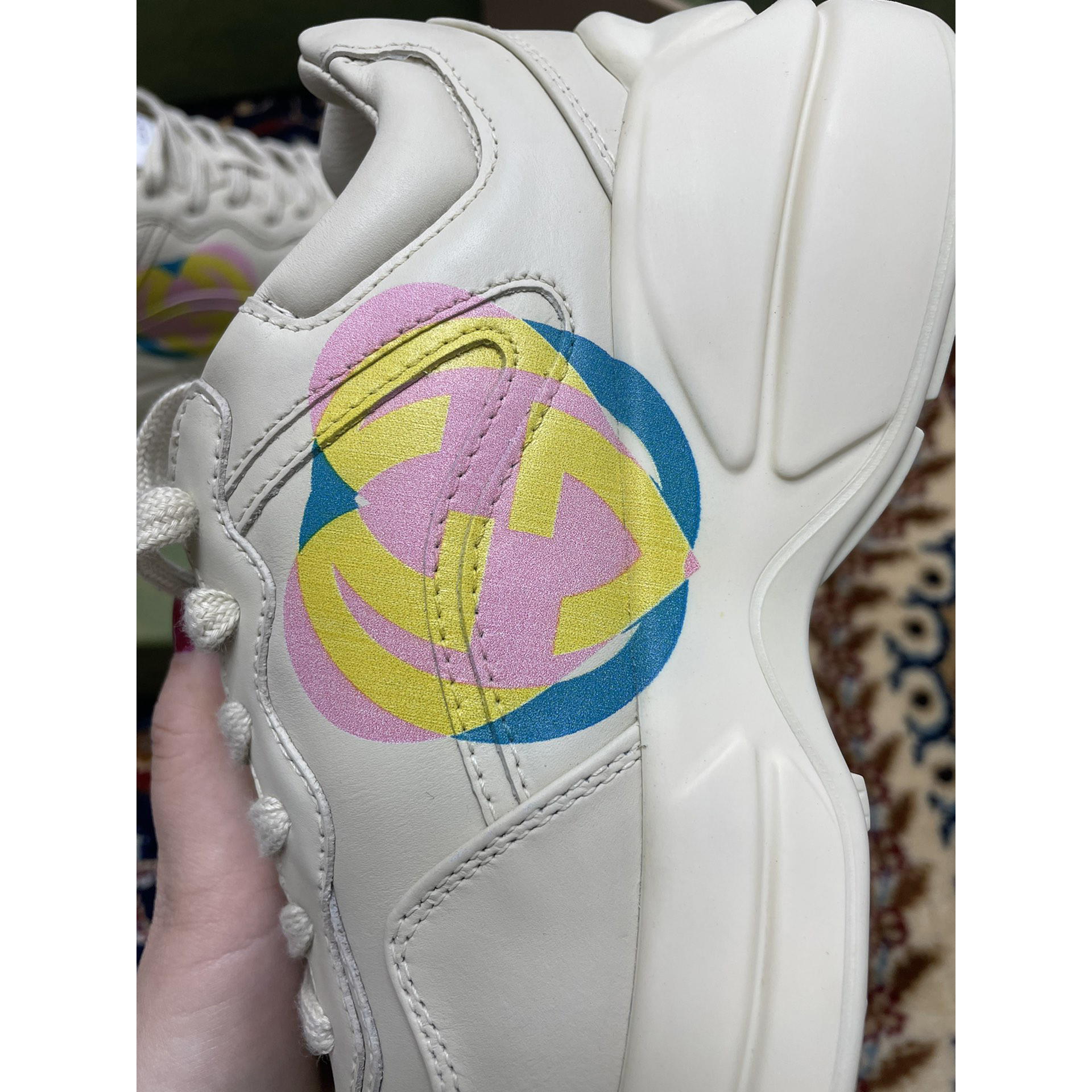 Gucci Women's Rhyton Sneakers - FashionPlug