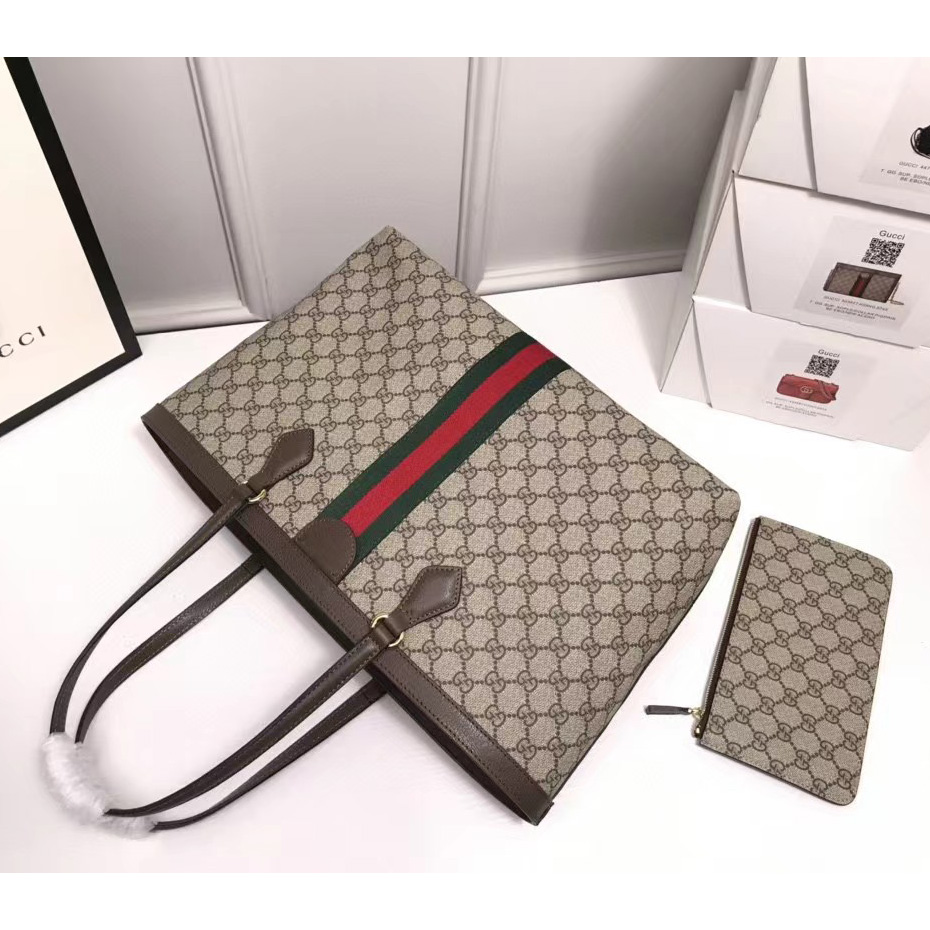 Gucci Ophidia GG Medium Tote（38-28-14CM） - FashionPlug