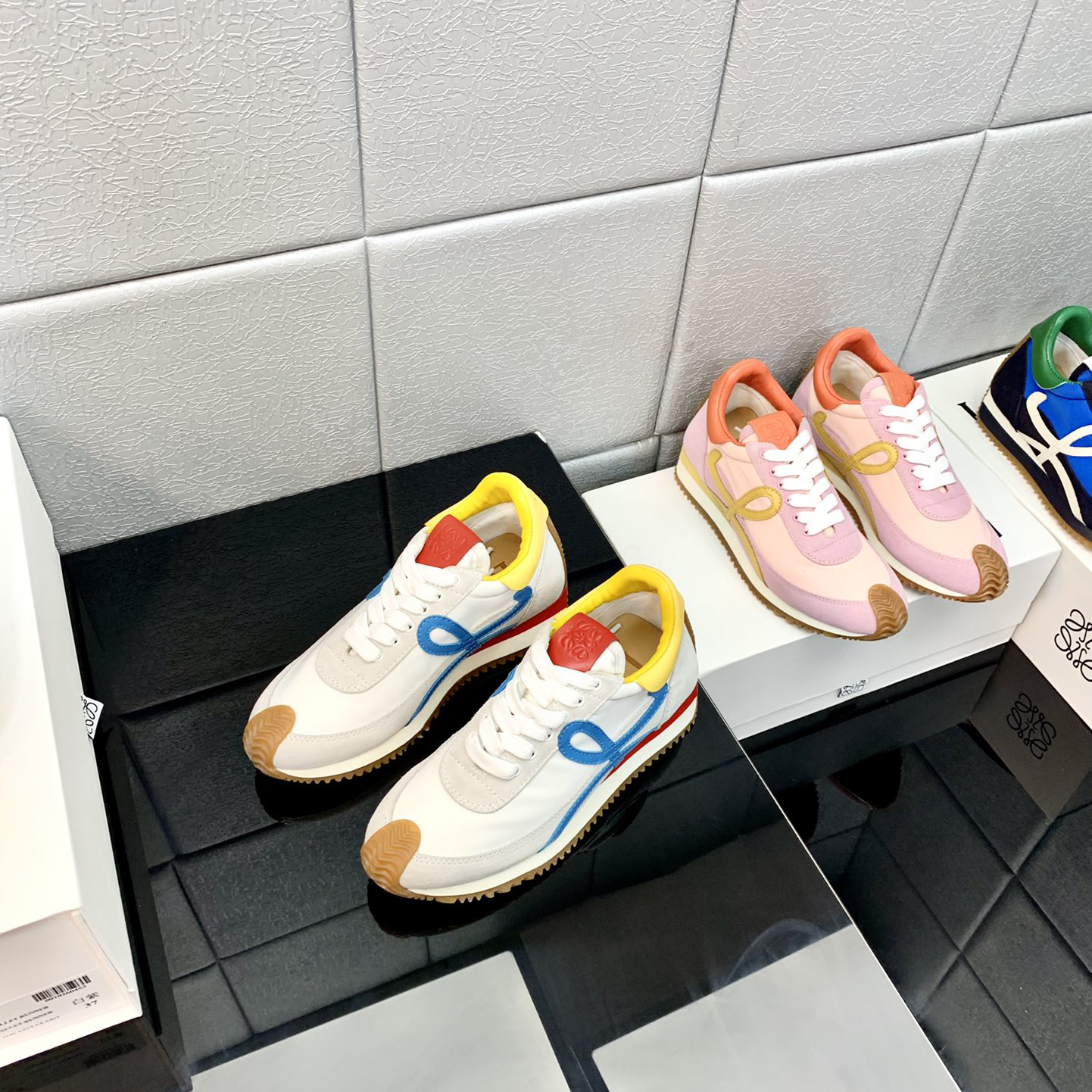 Loewe Flow Runner In Technical Mesh And Suede - FashionPlug