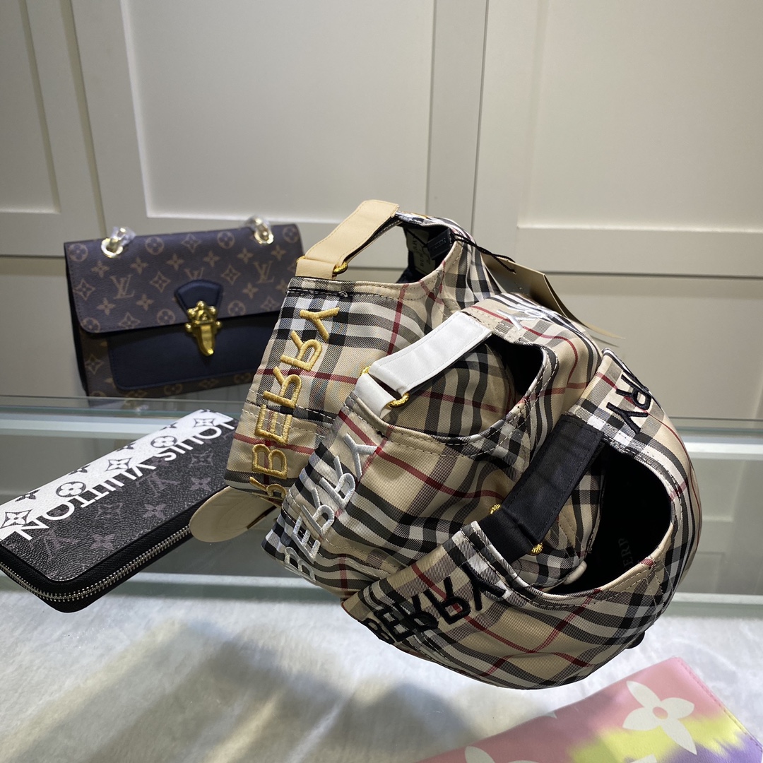 Burberry Monogram Motif Icon Stripe Baseball Cap - FashionPlug