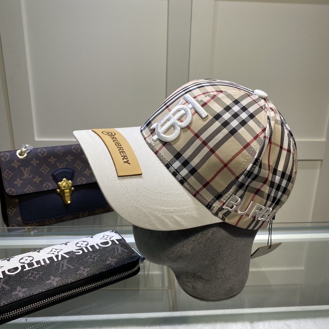 Burberry Monogram Motif Icon Stripe Baseball Cap - FashionPlug