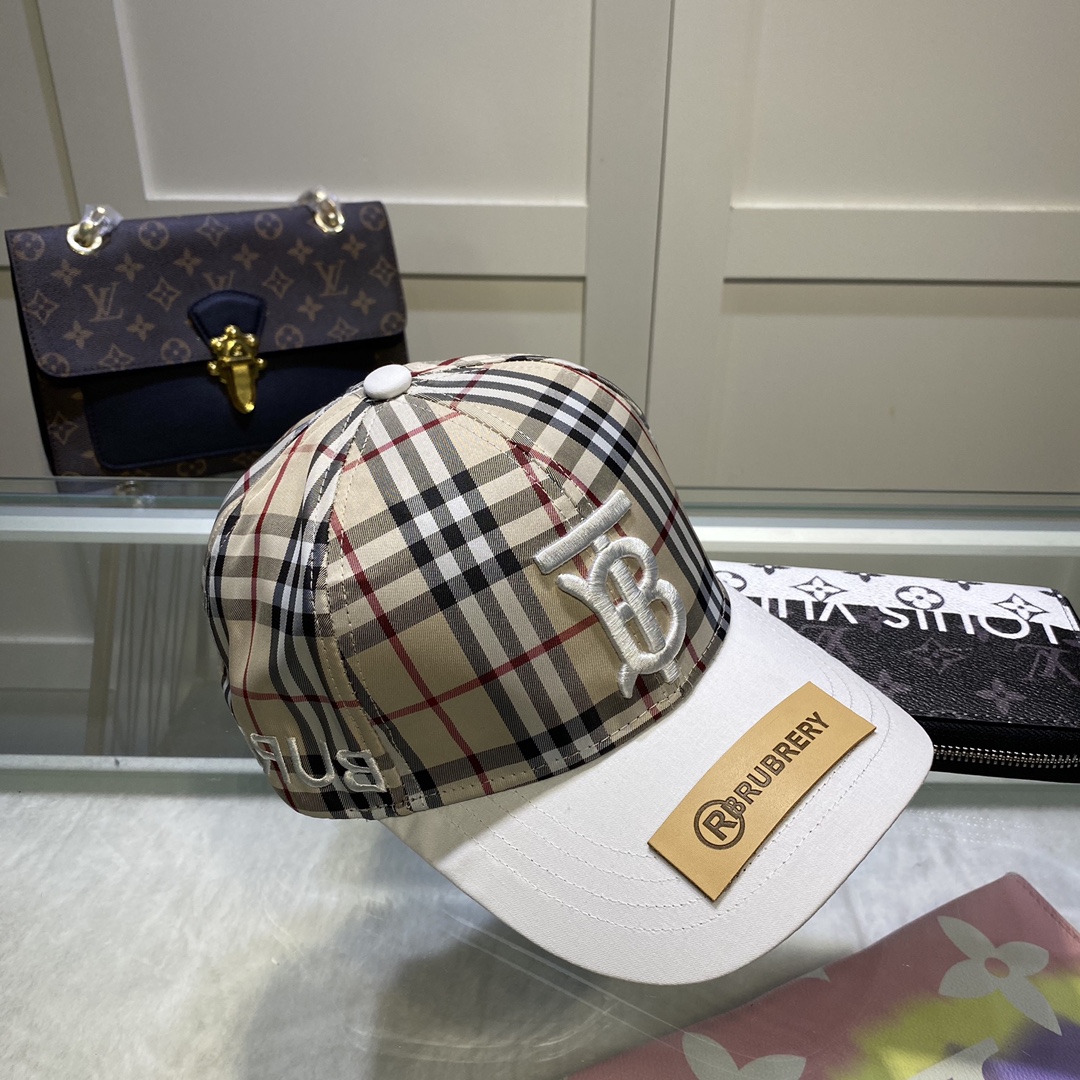 Burberry Monogram Motif Icon Stripe Baseball Cap - FashionPlug