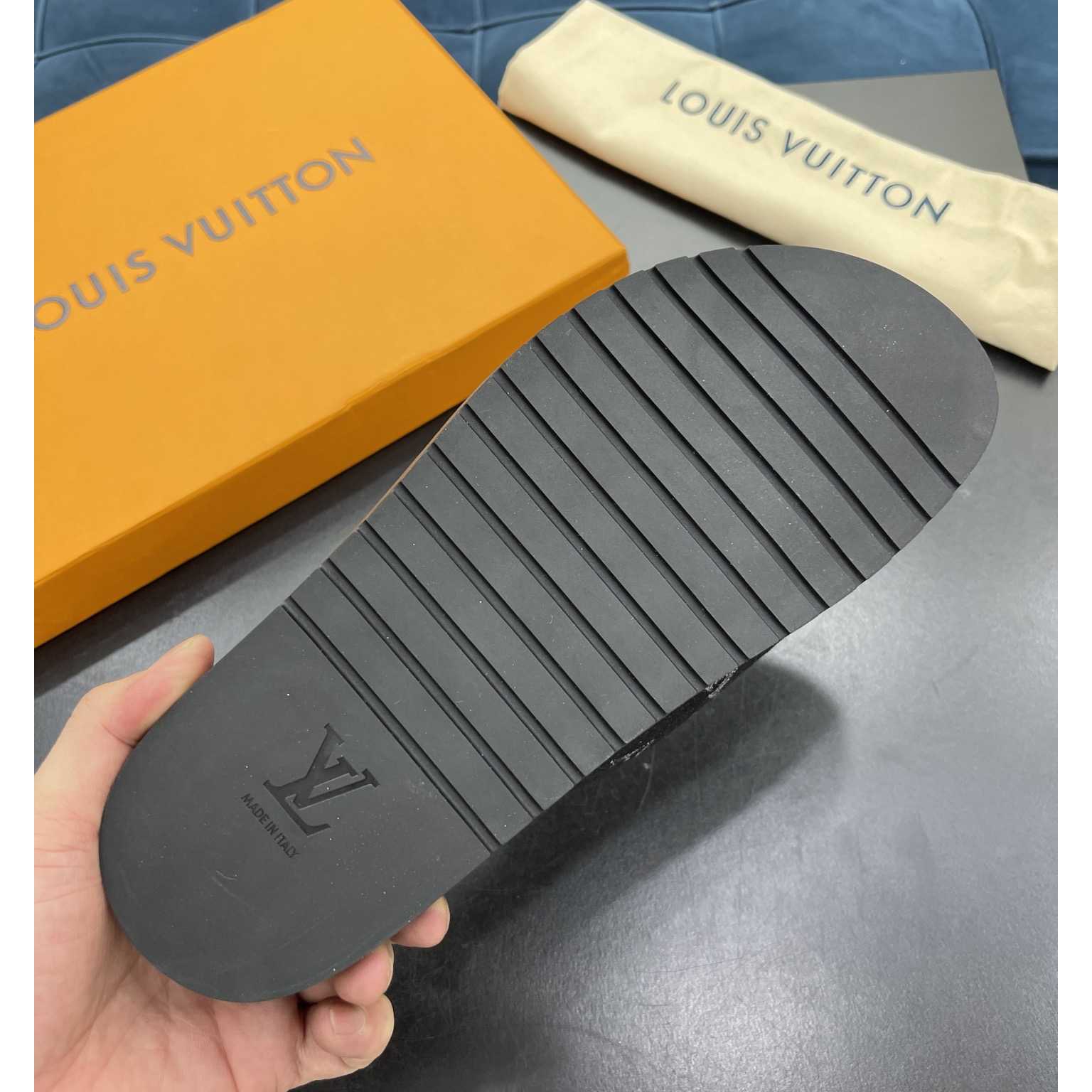 Louis Vuitton x NBA Monogram Slipper - FashionPlug