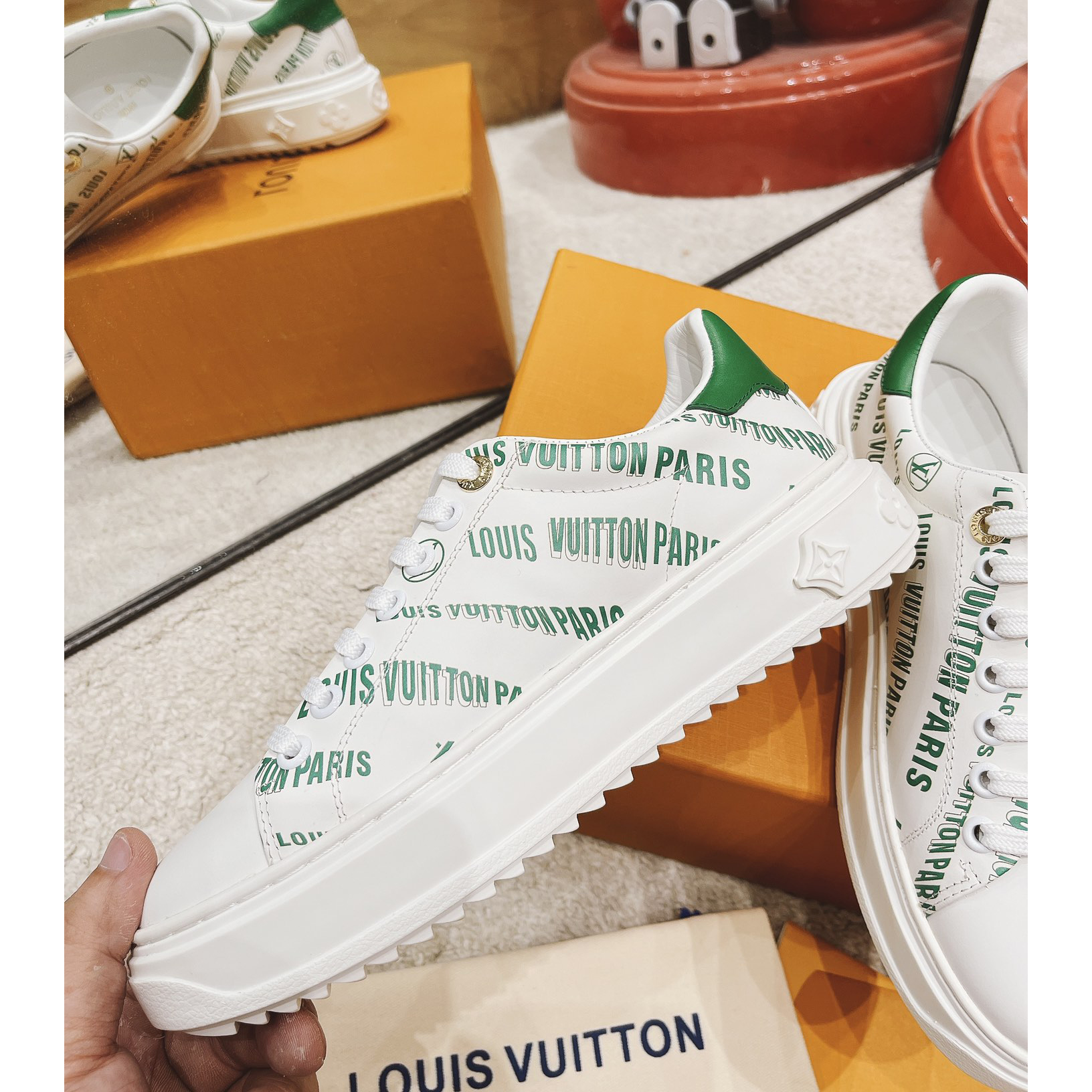 Louis Vuitton Time Out Sneaker  - FashionPlug