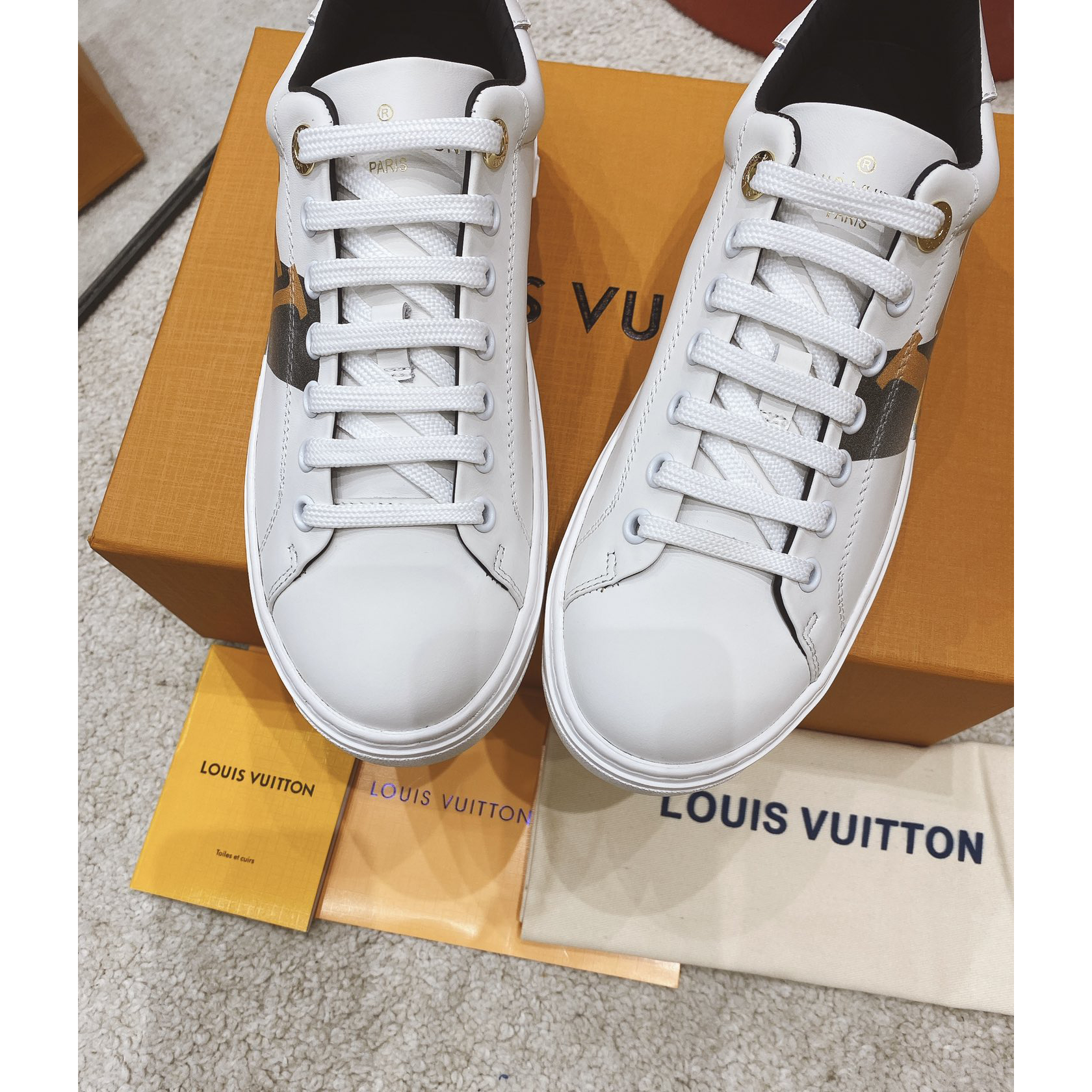 Louis Vuitton Logo Sneaker - FashionPlug