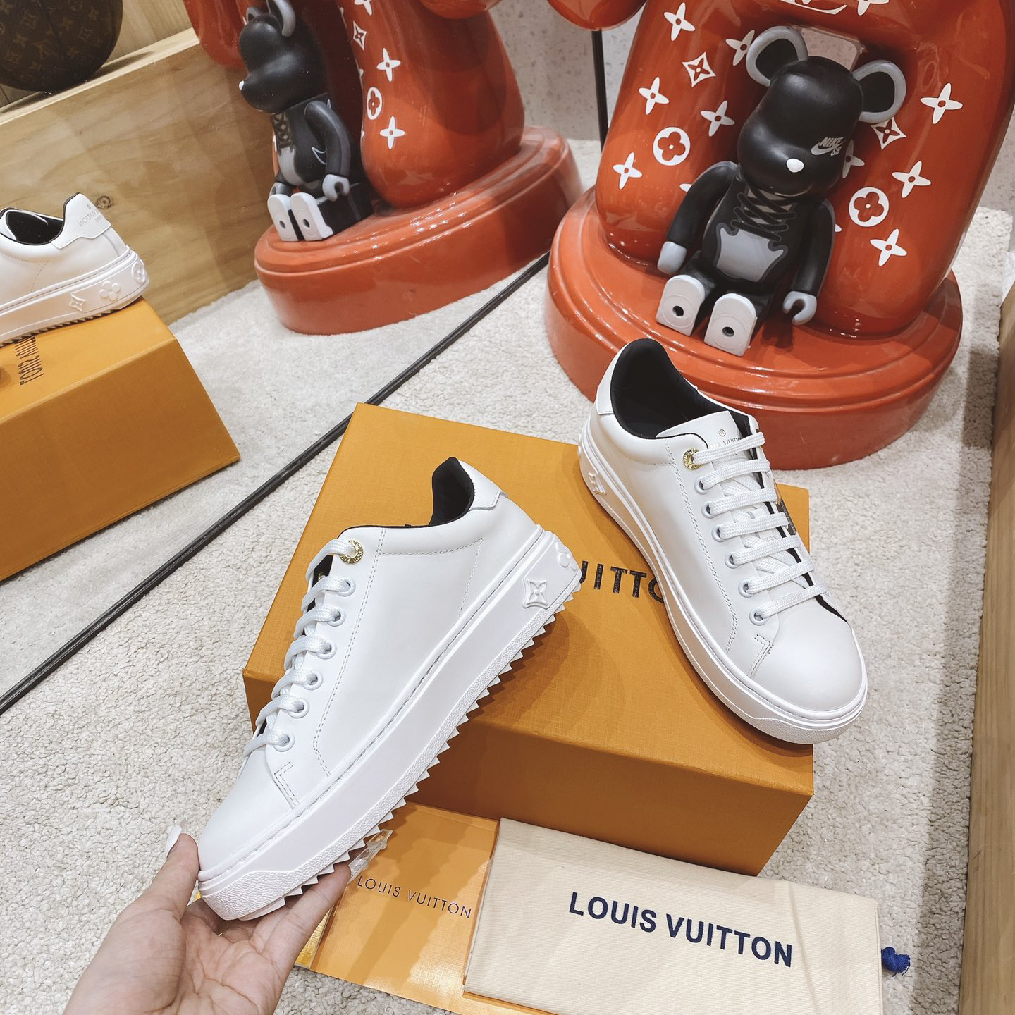 Louis Vuitton Logo Sneaker - FashionPlug