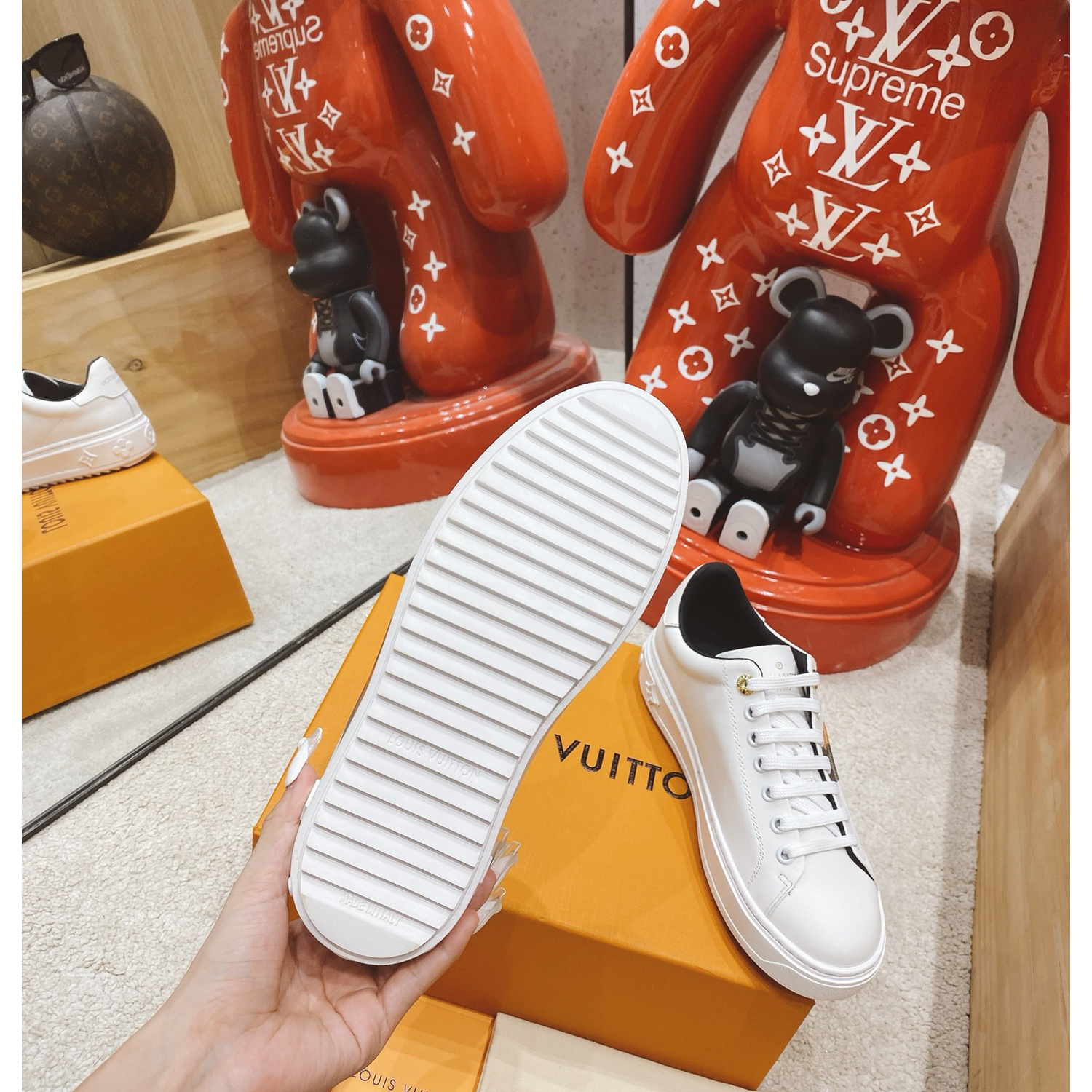 Louis Vuitton Logo Sneaker - FashionPlug