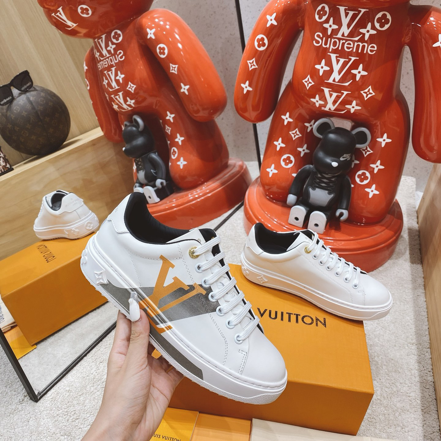 Louis Vuitton Logo Sneaker - FashionPlug