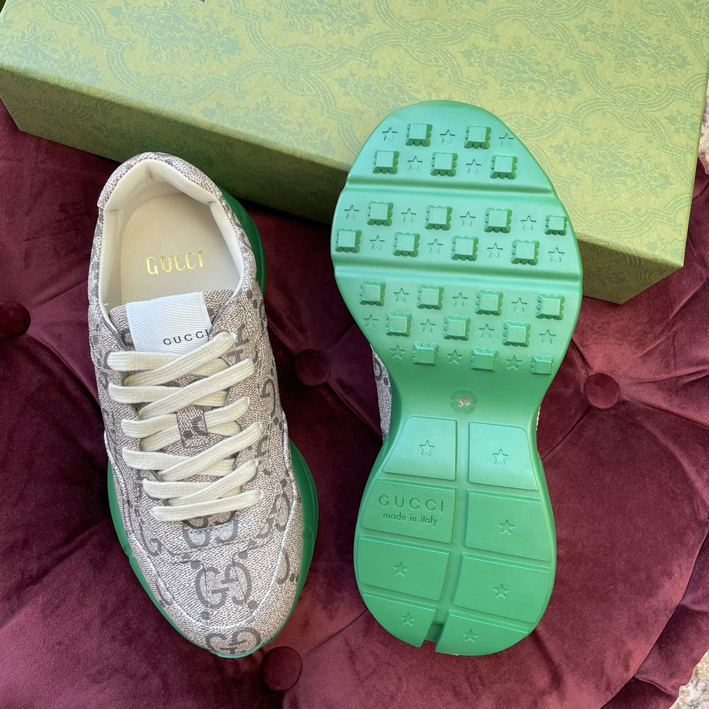 Gucci 100 Special Series Rhyton Sneakers - FashionPlug