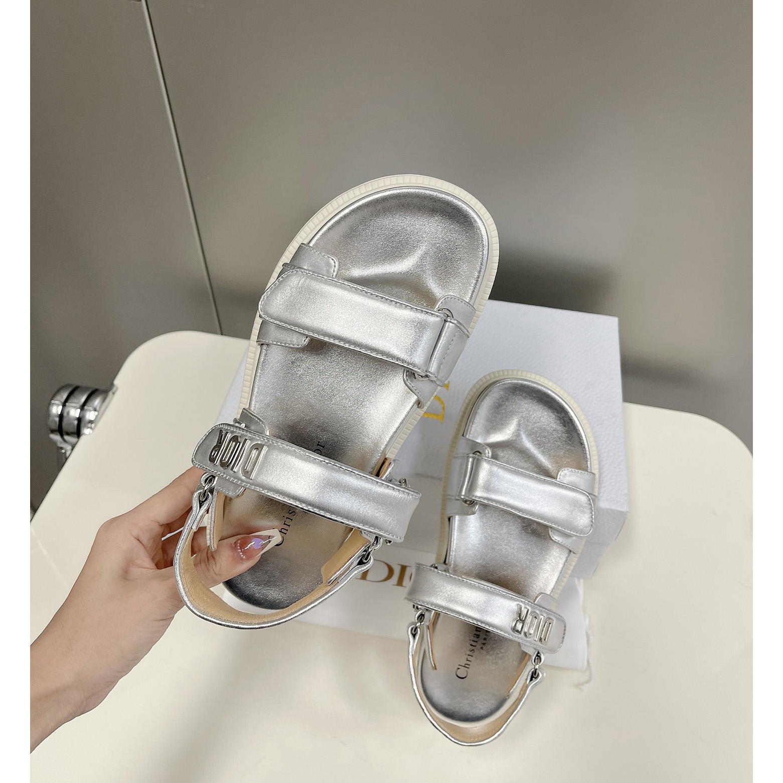 Dior Women Dioract Sandal - FashionPlug