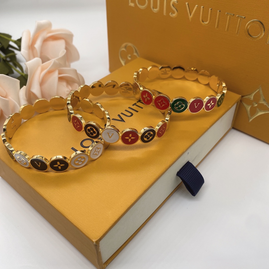 Louis Vuitton 'LV' Bracelet - FashionPlug