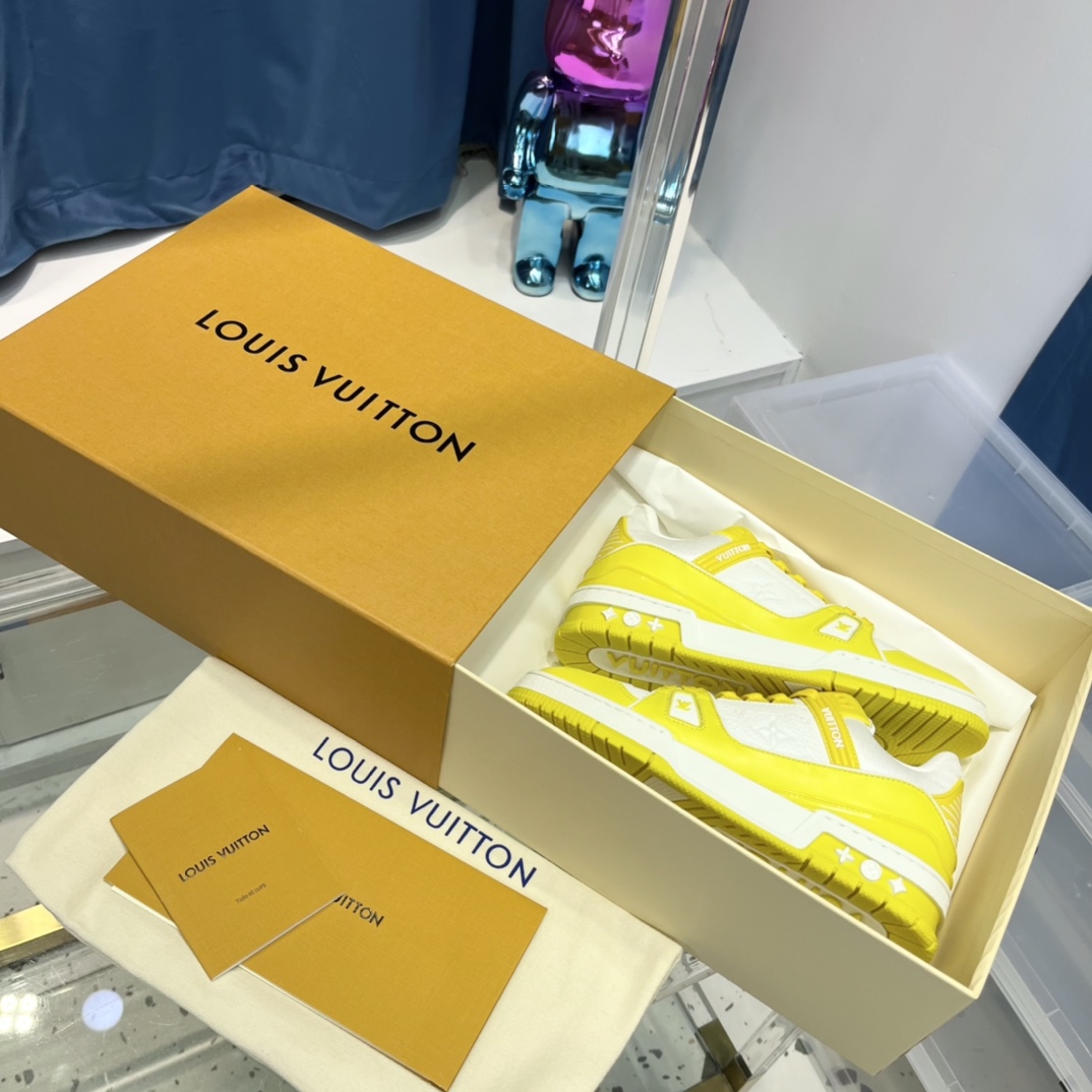 Louis Vuitton LV  Trainer Sneaker - FashionPlug