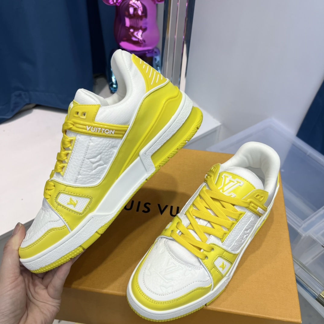 Louis Vuitton LV  Trainer Sneaker - FashionPlug