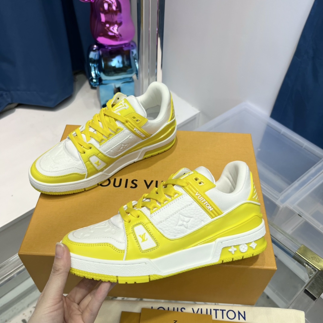 Louis Vuitton LV  Trainer Sneaker - FashionPlug