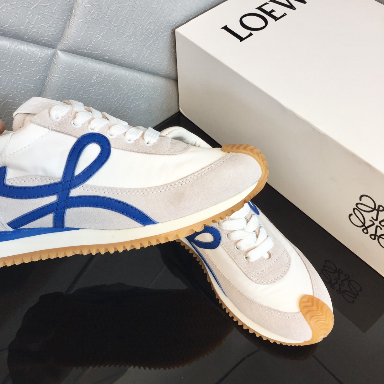 Loewe Flow Runner In Calfskin - FashionPlug