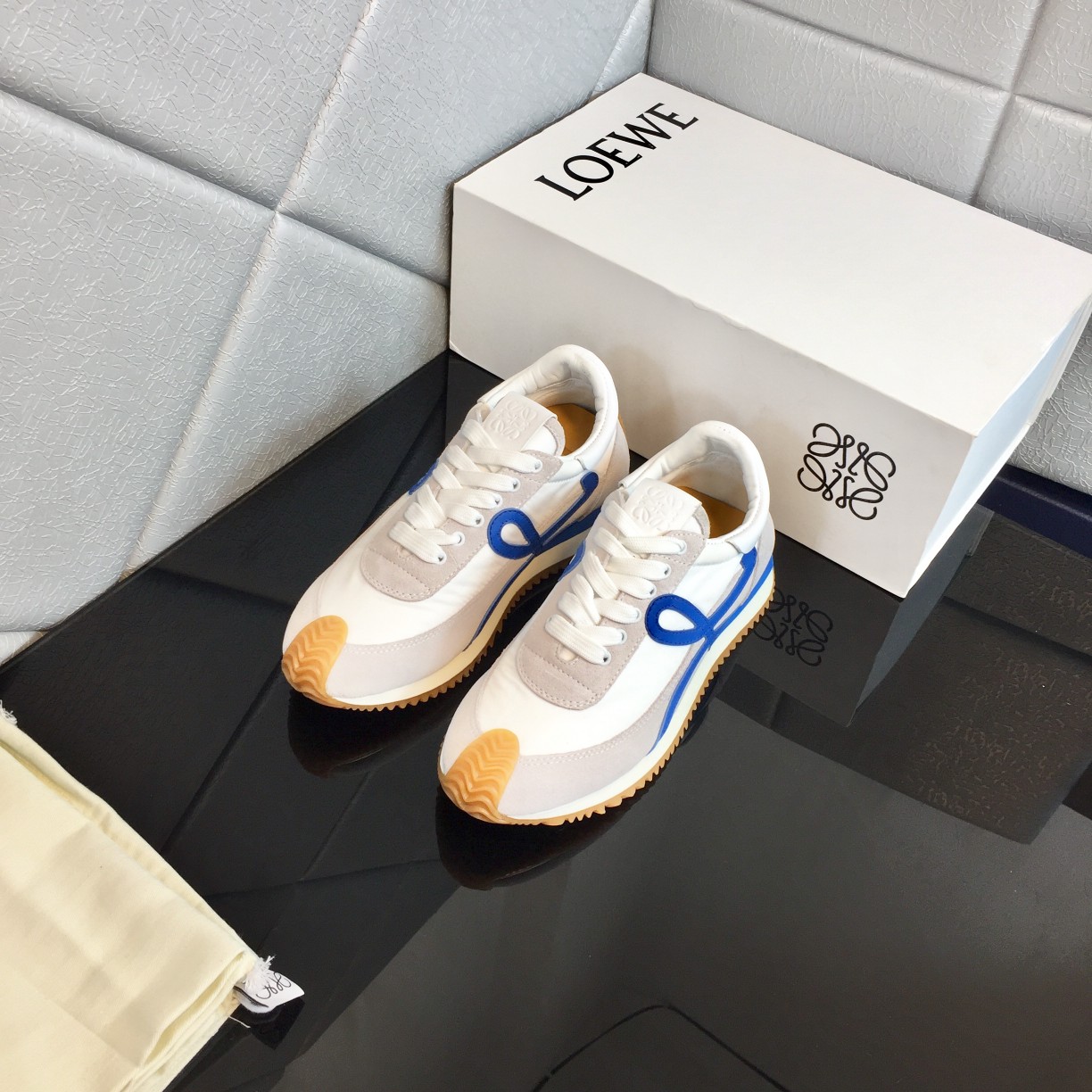 Loewe Flow Runner In Calfskin - FashionPlug