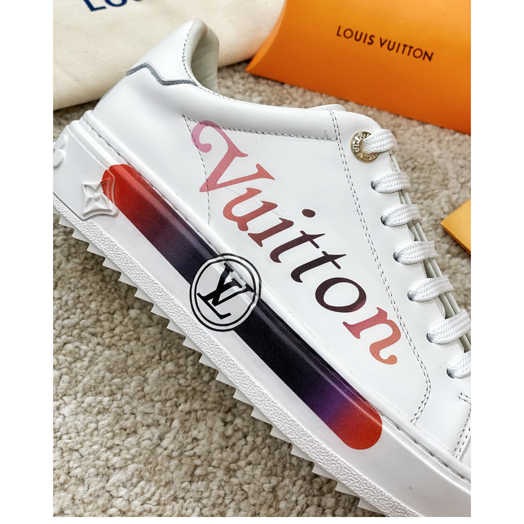Louis Vuitton Logo Sneaker - FashionPlug