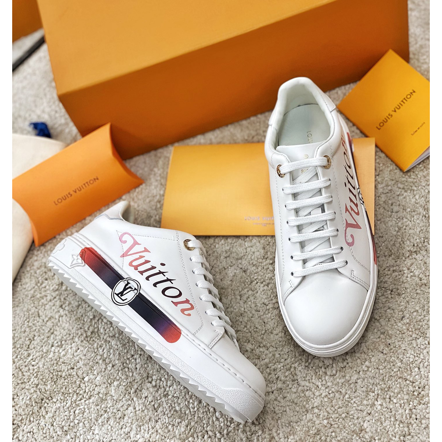 Louis Vuitton Logo Sneaker - FashionPlug