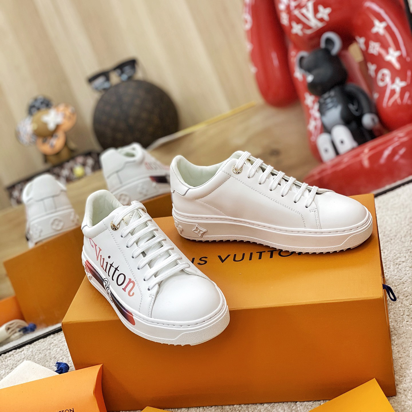 Louis Vuitton Logo Sneaker - FashionPlug