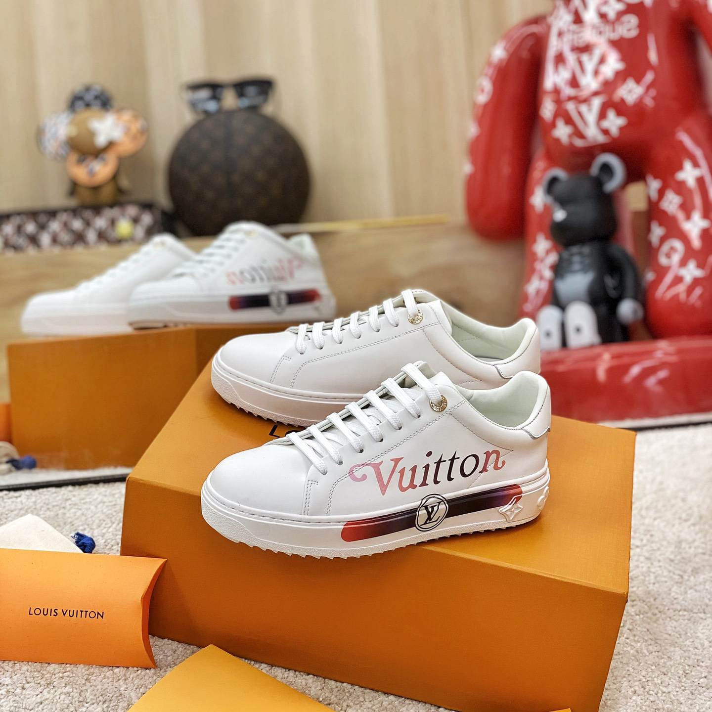 Louis Vuitton Logo Sneaker - FashionPlug