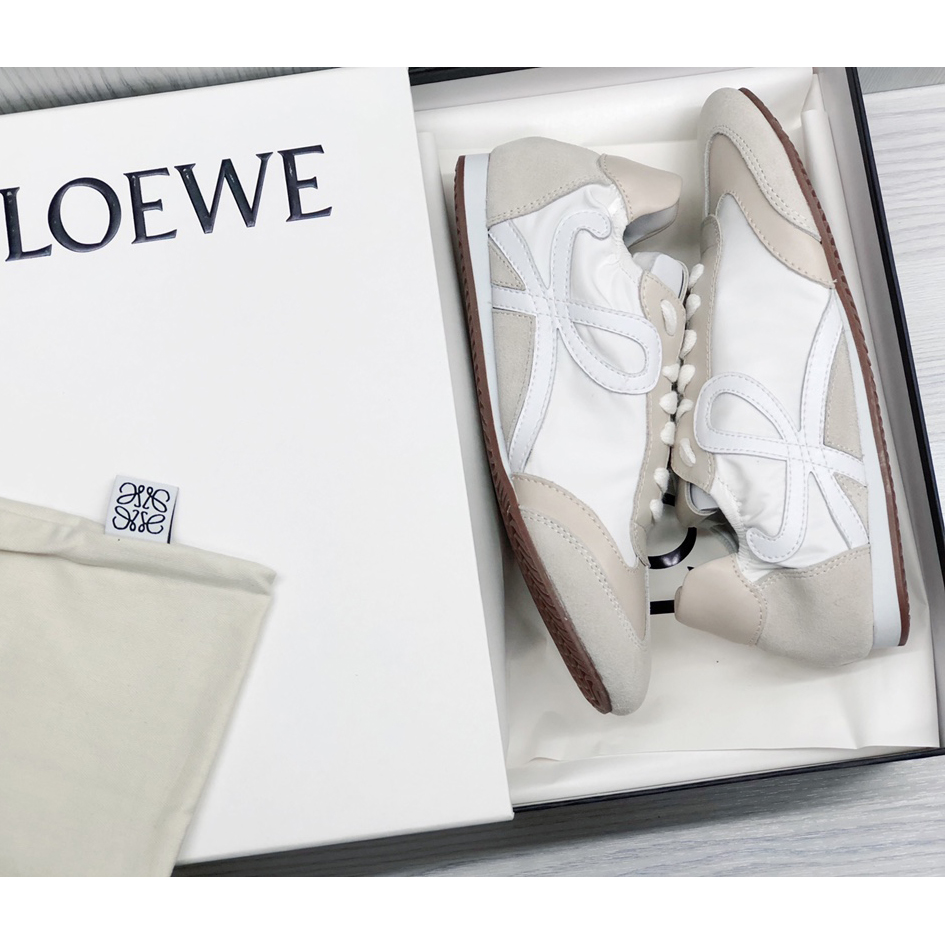Loewe Ballet Runner In Nylon And Calfskin - FashionPlug